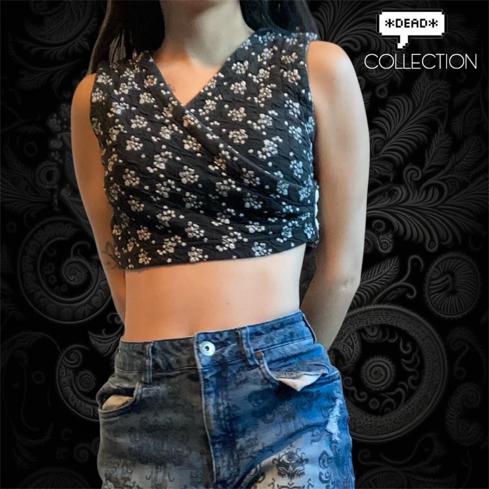Vintage 1990s Squeeze Knits Gothic Tank Top